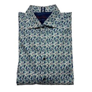 Robert Graham Shirt Mens XL Floral Tailored Fit Long Sleeve Modern Americana